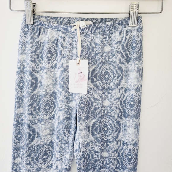 NWT JESSICA SIMPSON girls china blue tile pants - Picture 2 of 7